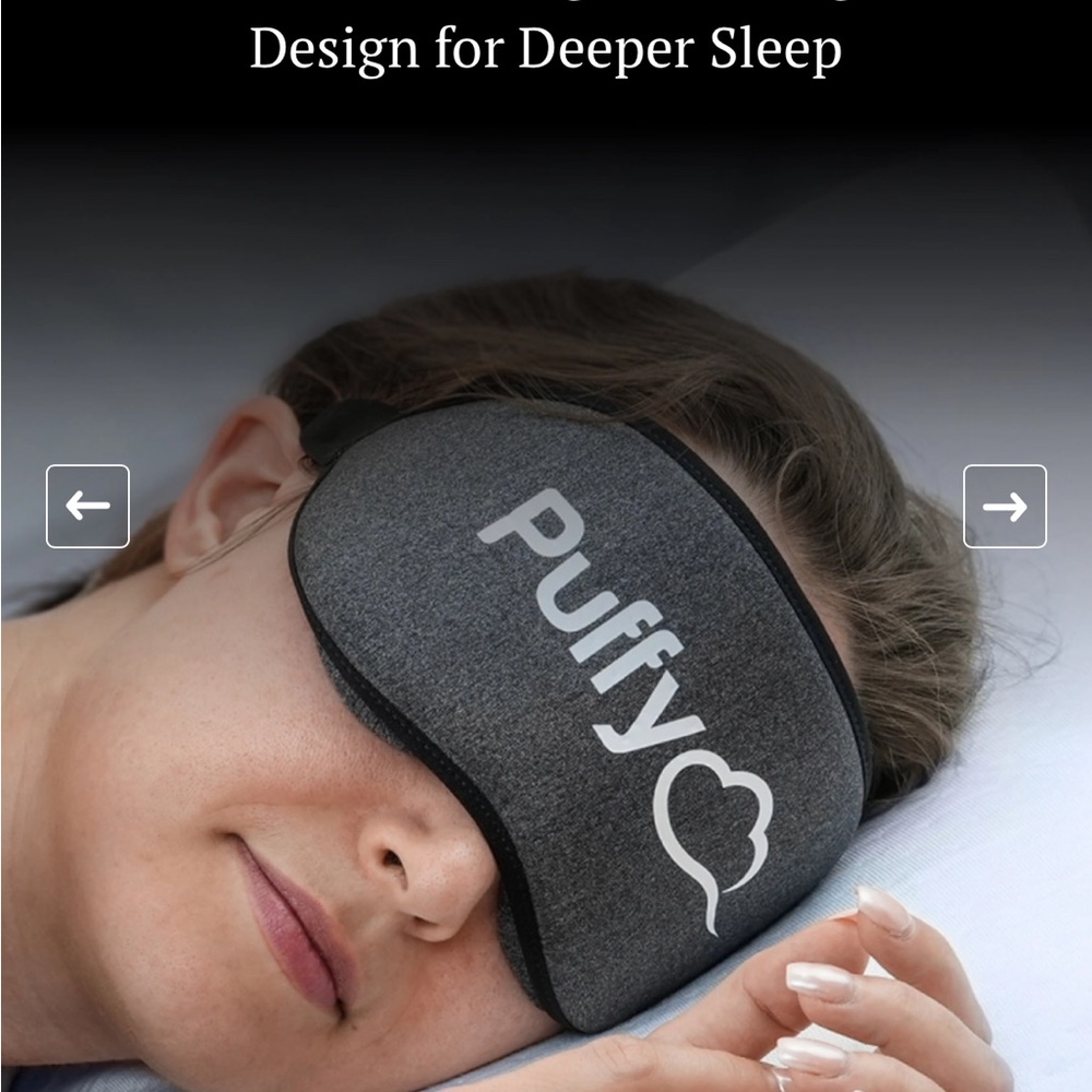 Puffy signature sleep mask